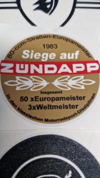 Zündapp Aufkleber Tankmitte 64mm HQ 540-20.120